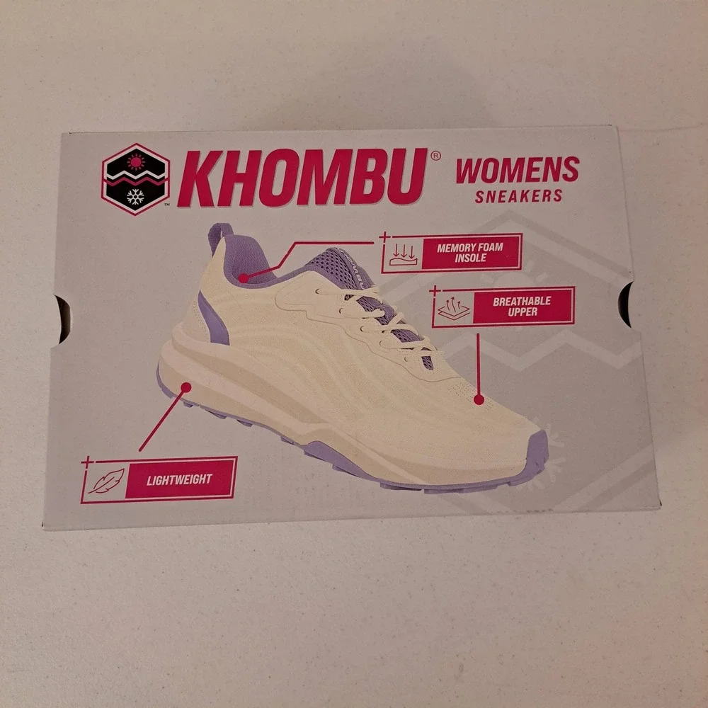 Khombu Patan Sneakers Womens 8 Beige New Memory Foam Lightweight 1136-567-B8